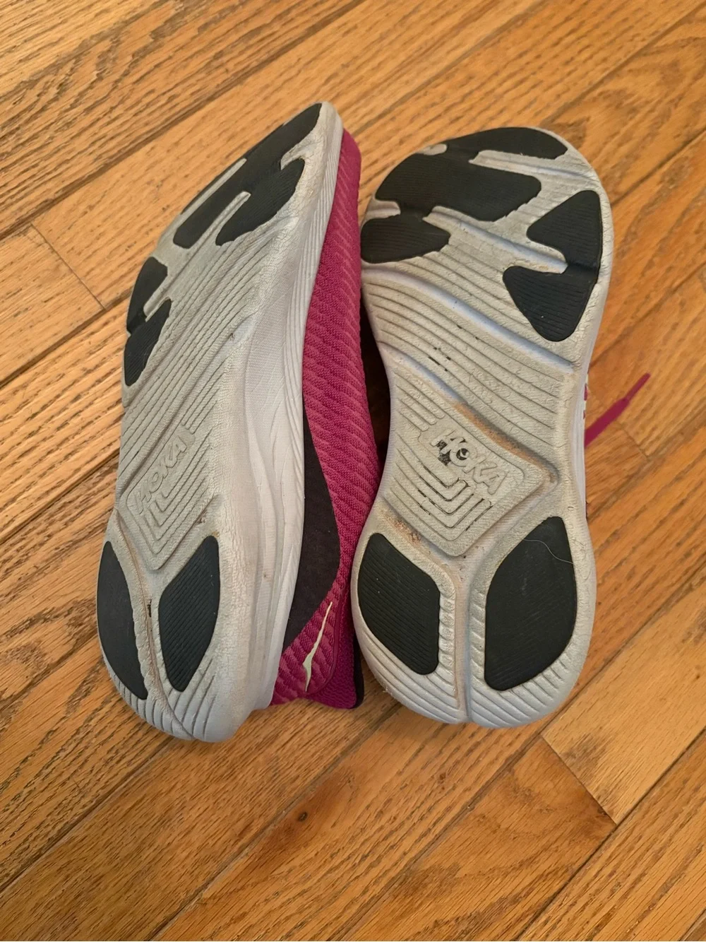 Hoka One One Women's Running Shoes - Magenta with White Midsole